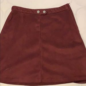 Maroon skirt